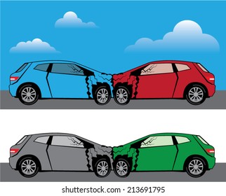 Car Crash Vector