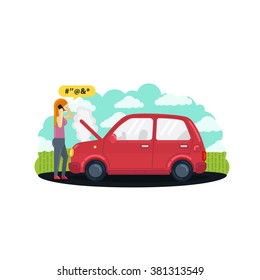 Car crash Vector