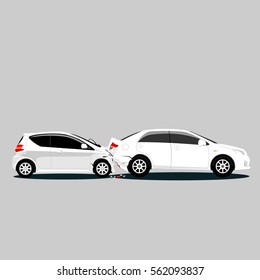 Car Crash Vector.