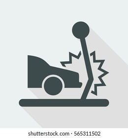 Car crash - Vector flat icon