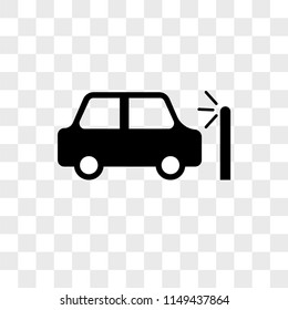 Car Crash vector icon on transparent background, Car Crash icon