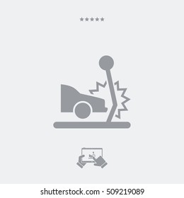 Car crash - Vector web icon