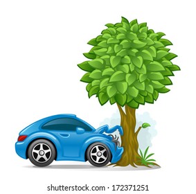 Car Crashed Into Tree