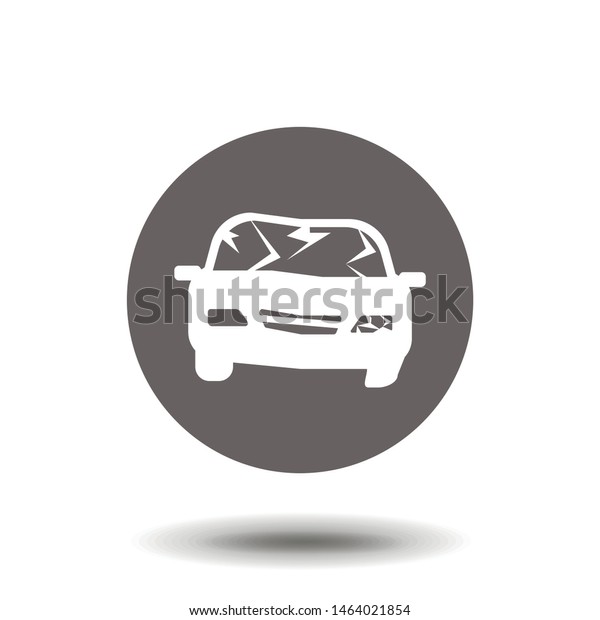 Car crush icon. Simple vector illustration for\
graphic and web design. EPS\
10