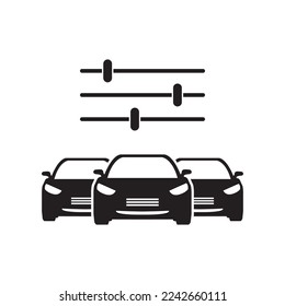 Car customized configuration concept illustration