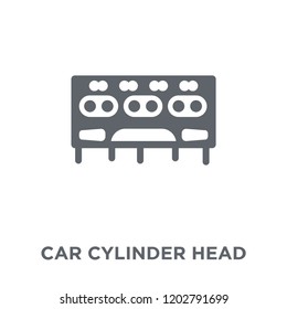 car cylinder head icon. car cylinder head design concept from Car parts collection. Simple element vector illustration on white background.