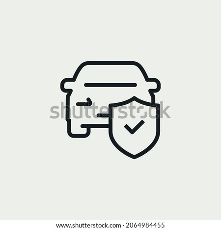 Car Damage Insurance icon vector Сток-фото © 