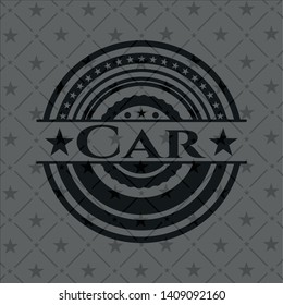 Car dark icon or emblem. Vector Illustration. Detailed.