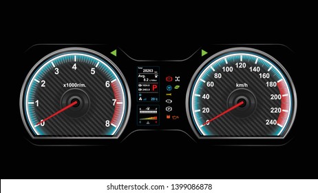 Car dash board vector illustration eps 10