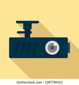 Car Dash Cam Icon. Flat Illustration Of Car Dash Cam Vector Icon For Web Design