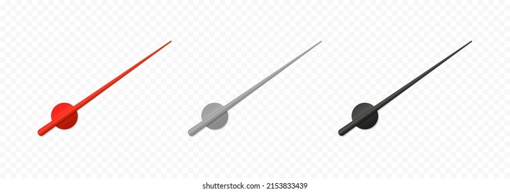 Car dashboard arrows set. Measure indicator icon. Speedometer arrow set. Vector graphic EPS 10