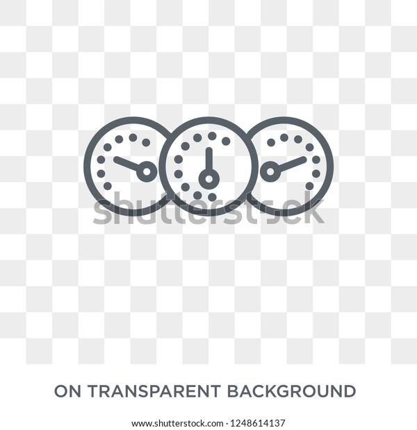 car dashboard icon. car dashboard design\
concept from Car parts collection. Simple element vector\
illustration on transparent\
background.