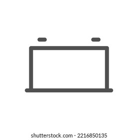 Car dashboard icon outline and linear vector.
