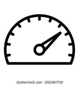 Car dashboard icon outline vector. Panel instrument. Control meter