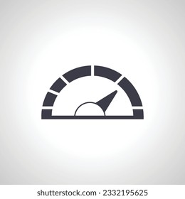 icono del tablero de mandos del coche. tacómetro con icono del velocímetro. icono del medidor de escala.