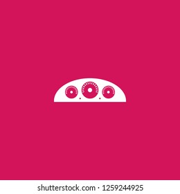 car dashboard icon vector. car dashboard sign on pink background. car dashboard icon for web and app