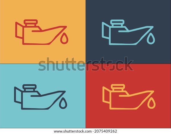 Car Dashboard Motor Oil Logo\
Template, Simple Flat Icon of\
dashboard,car,motor