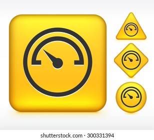 Car Dashboard on Yellow Multi Shape Buttons