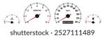 Car Dashboard. Car Panel Display. Car Speedometer Dashboard. Tachometer or Odometer Display. Vector Illustration.