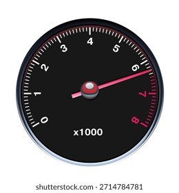 Car Dashboard. Auto-Panel-Display. Armaturenbrett für Geschwindigkeitsmesser. Tachometer- oder Odometeranzeige. Vektorgrafik