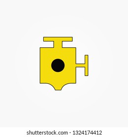 Car dashboard panel icon on a black background. Check Engine.