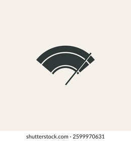 Car Dashboard Speed Speedometer and Wiper Vector Illustration