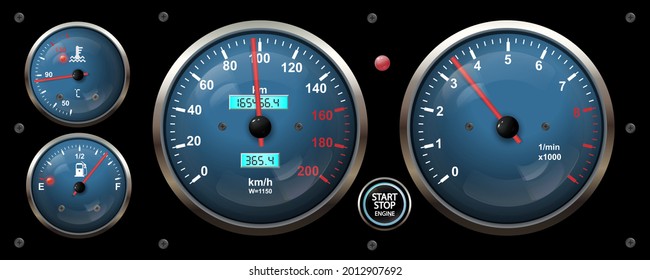 2,344 Tachometer needle Stock Illustrations, Images & Vectors ...