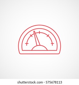 Car Dashboard Speedometer Tachometer Red Line: เวกเตอร์สต็อก (ปลอดค่า ...