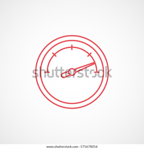 Car Dashboard Speedometer Tachometer Red Line: เวกเตอร์สต็อก (ปลอดค่า ...