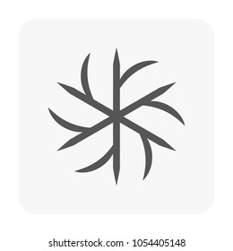 Car dashboard symbol on white.