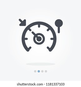 Car dashboard vector icon