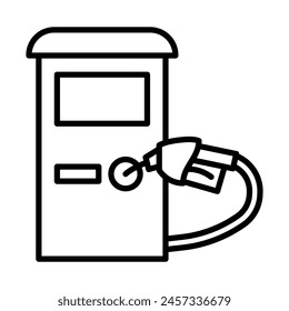 Car Dashboard Vector Line Icon Design