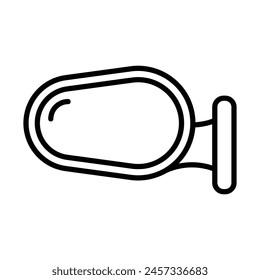 Car Dashboard Vector Line Icon Design