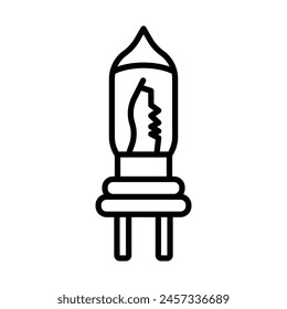 Car Dashboard Vector Line Icon Design