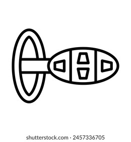 Car Dashboard Vector Line Icon Design
