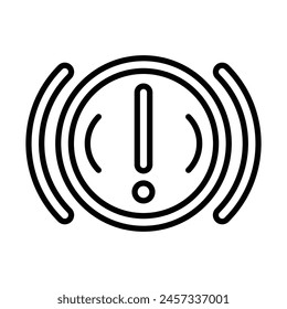 Car Dashboard Vektorgrafik Line Icon Design