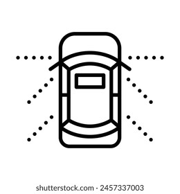 Diseño de iconos de línea de Vector de tablero de instrumentos
