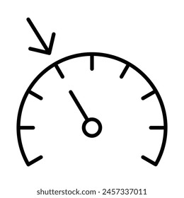 Car Dashboard Vektorgrafik Line Icon Design