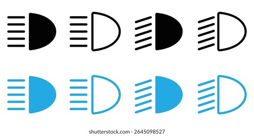 Car Dashboard Warning Light Icons Set – Vehicle Indicator Symbols Collection
