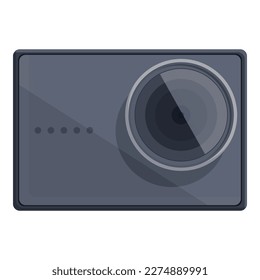 Car dashcam icon cartoon vector. Action . Digital stick