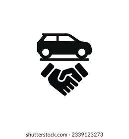 Car deal icon isolated on with background