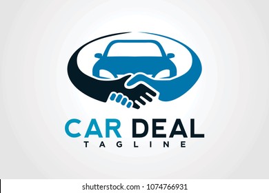 car deal logo design template