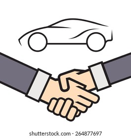 Car deal vector illustration