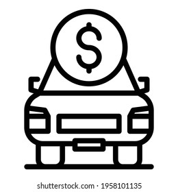 Car Dealer Icon Outline Car Dealer Stock Vector (Royalty Free ...