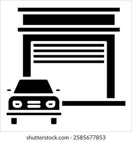 Car Dealership Icon Element For Design