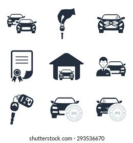 Car dealership icons