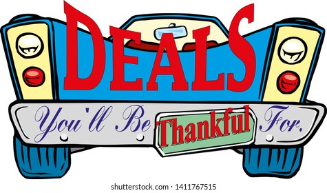 car deals logo design vector illustration eps10