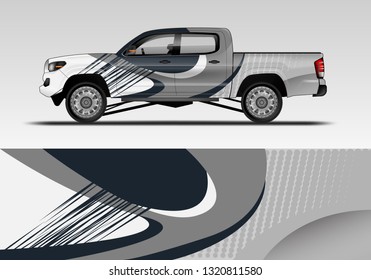 Car decal company wrap design vector. Graphic background designs van, bus, truck eps 10