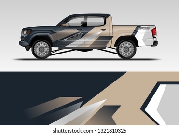 Car decal company wrap design vector. Graphic background designs van, bus, truck eps 10 