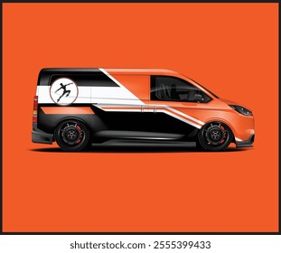 Car decal, dancer logo van for vehicle, car wrap Design